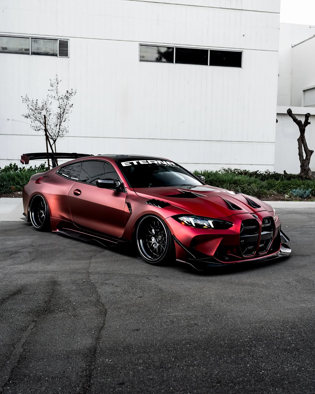 Ravoony Plus PET Matte Chrome Romanee Red Vinyl Car Wrap review 0
