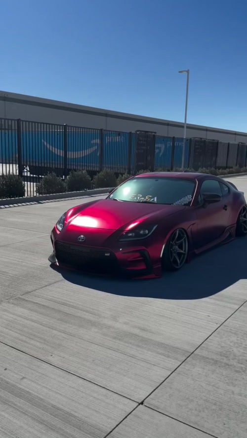 Ravoony Plus PET Matte Chrome Romanee Red Vinyl Car Wrap review 