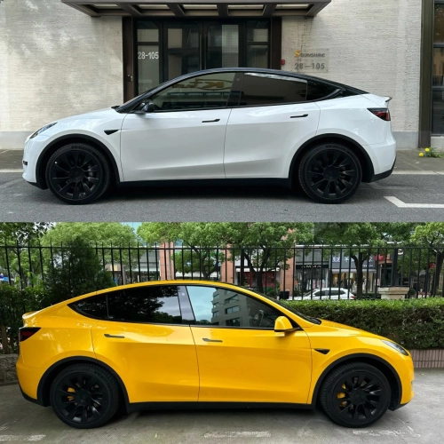 Ravoony Plus Glossy Metallic Yellow Car Wrap review 