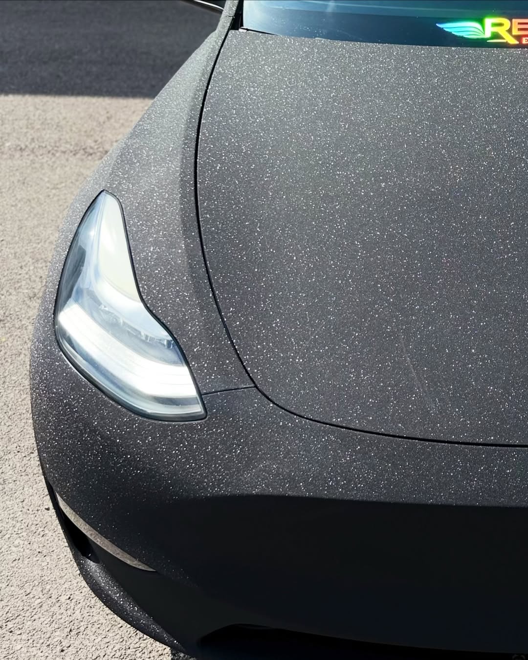 Ravoony Plus PET Super Glitter Black Car Vinyl Wrap review Jake Sullivan 03