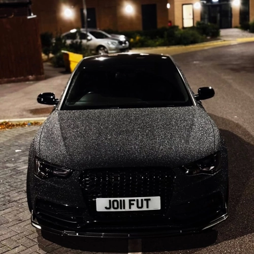 Ravoony Plus PET Super Glitter Black Car Vinyl Wrap review 