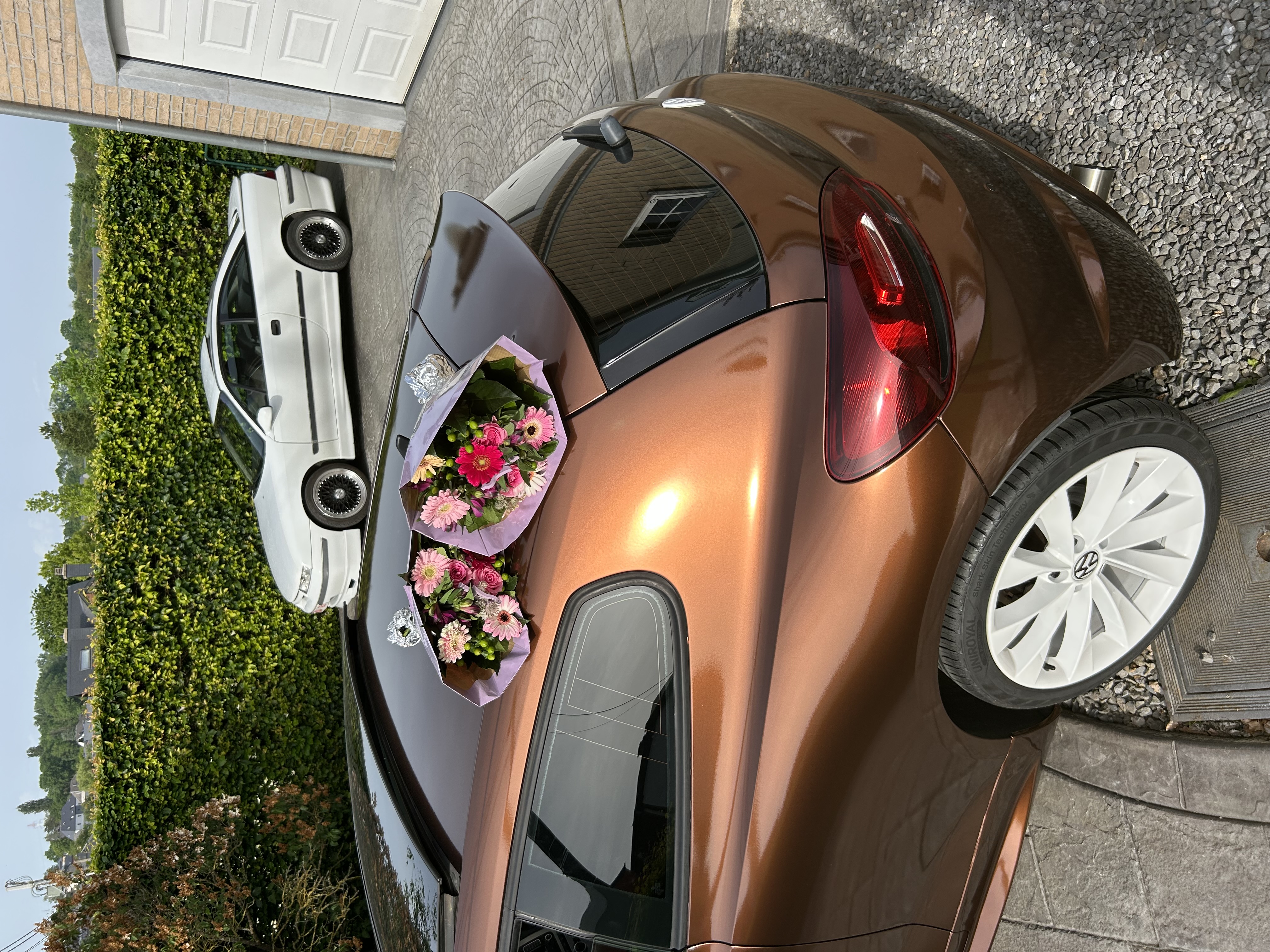 Ravoony Plus PET Glossy Metallic Copper Car Wrap review Leandre Lomry 02