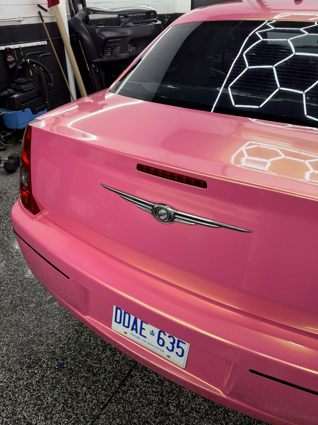 Ravoony Plus PET Gloss Diamond Gold Pink Vinyl Wrap review 8