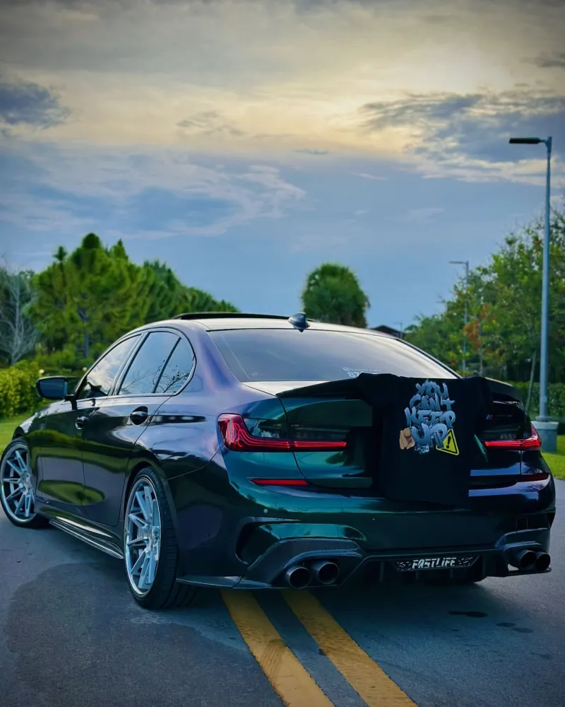 Ravoony Plus PET Glossy Metallic Green Galaxy Car Vinyl Wrap review 1