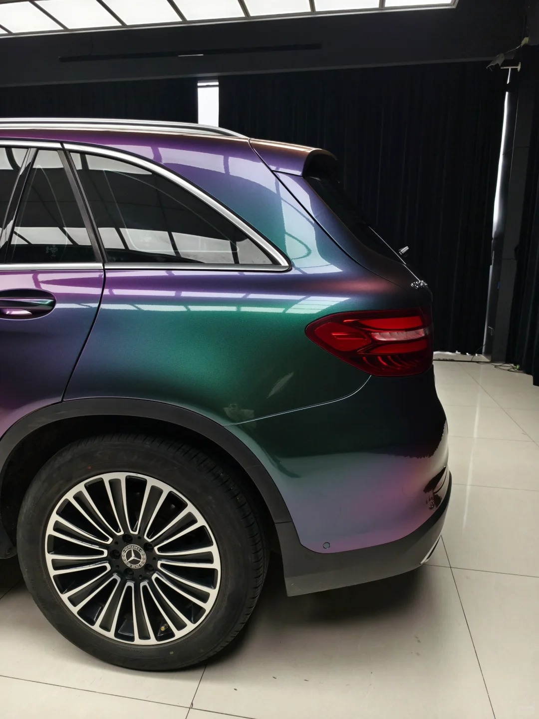 Ravoony Plus PET Glossy Metallic Green Galaxy Car Vinyl Wrap review 0