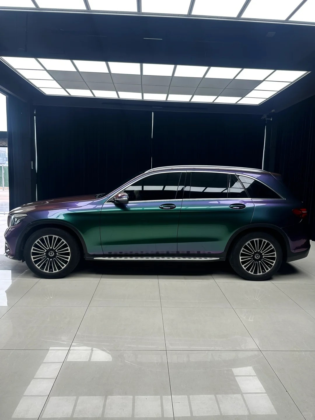 Ravoony Plus PET Glossy Metallic Green Galaxy Car Vinyl Wrap review 5
