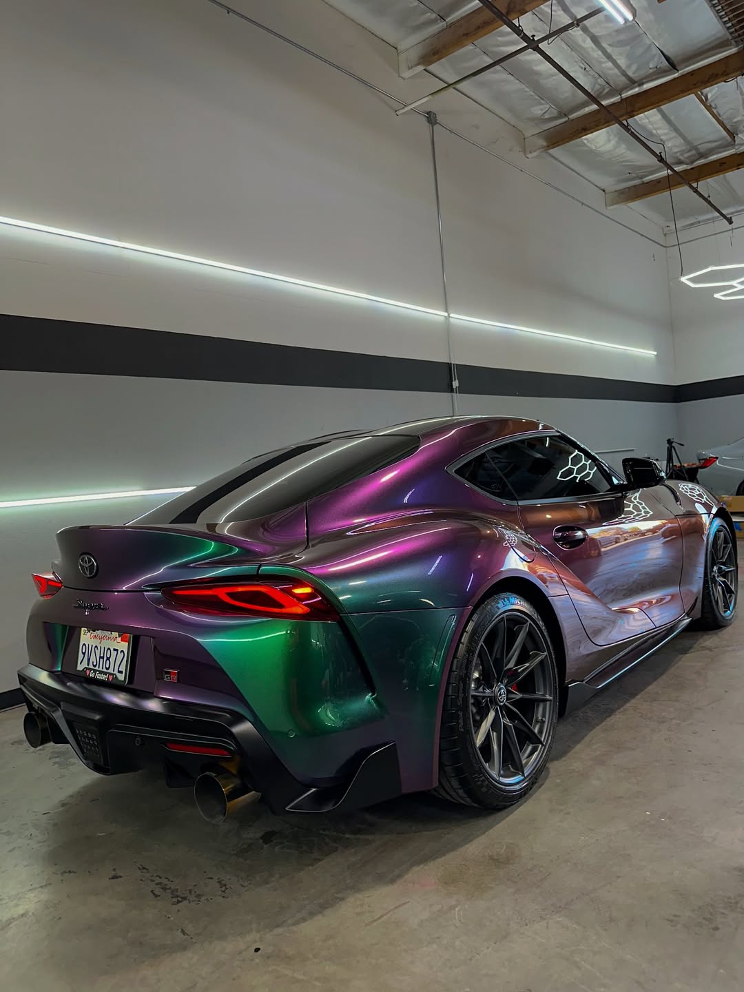 Ravoony Plus PET Glossy Metallic Green Galaxy Car Vinyl Wrap review 3