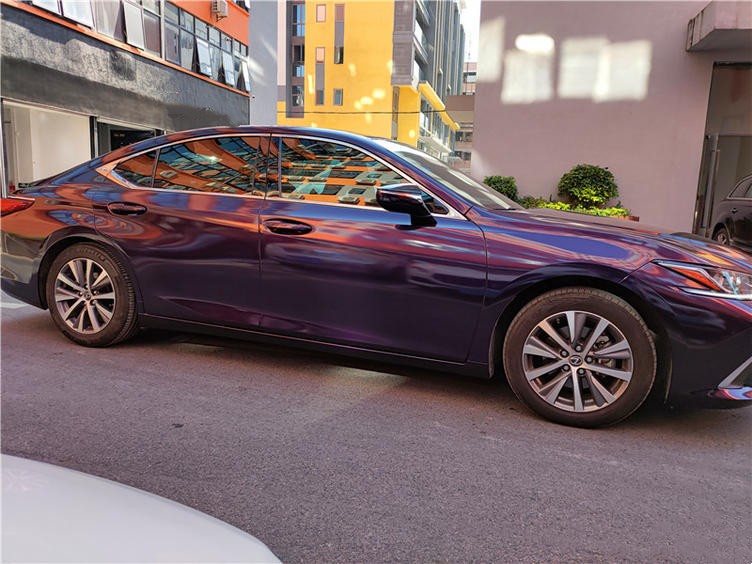 Lexus ES200 Wrapped Metallic Midnight Purple Car Wrap