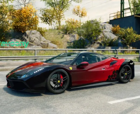 Red car wrap ideas