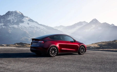 The Same Color As Tesla Midnight Cherry Red