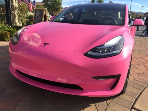 Can You Paint A Tesla Pink?