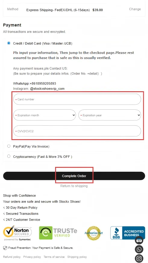 Secure Payment