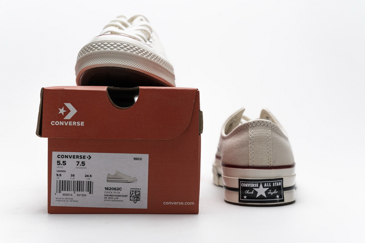        Converse Chuck 70 OX Parchment Garnet Egret