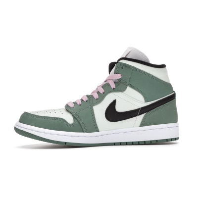  Pkgod  Air Jordan 1 Mid Dutch Green 01