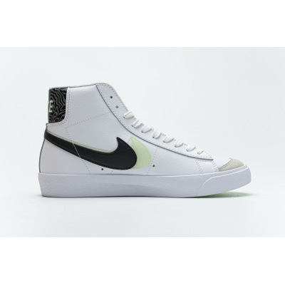  Pkgod  Nike Blazer Mid 77 SE GS Double Swoosh White Vapor Green 02