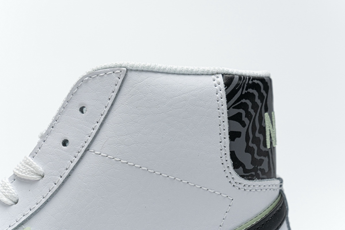  Pkgod  Nike Blazer Mid 77 SE GS Double Swoosh White Vapor Green