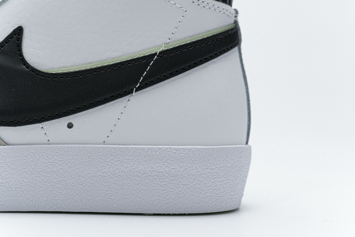  Pkgod  Nike Blazer Mid 77 SE GS Double Swoosh White Vapor Green