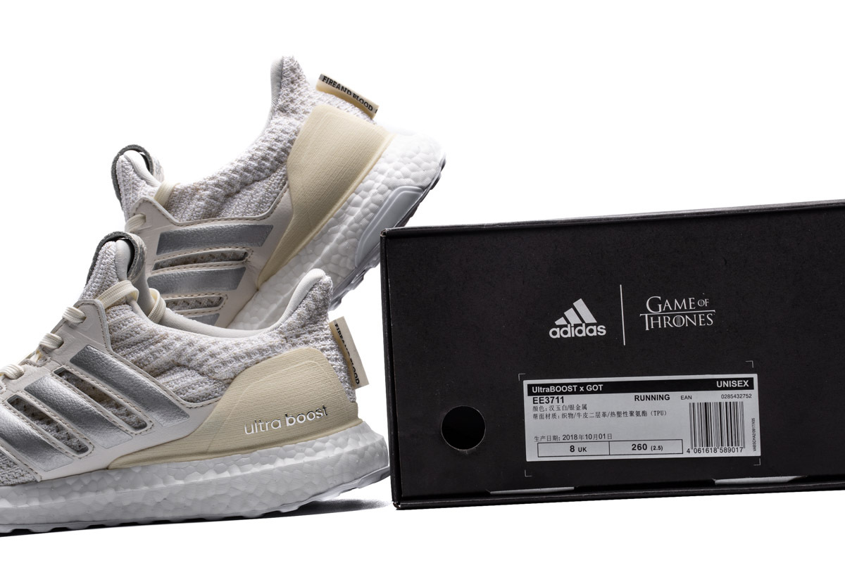      adidas Ultra Boost 4.0 Game of Thrones House Targaryen White (W)