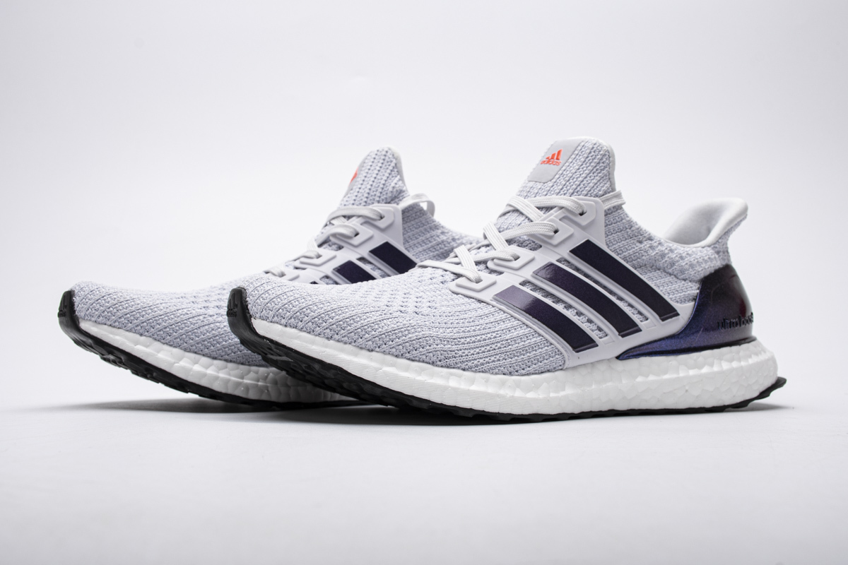      adidas Ultra Boost 4.0 White Grey Real Boost