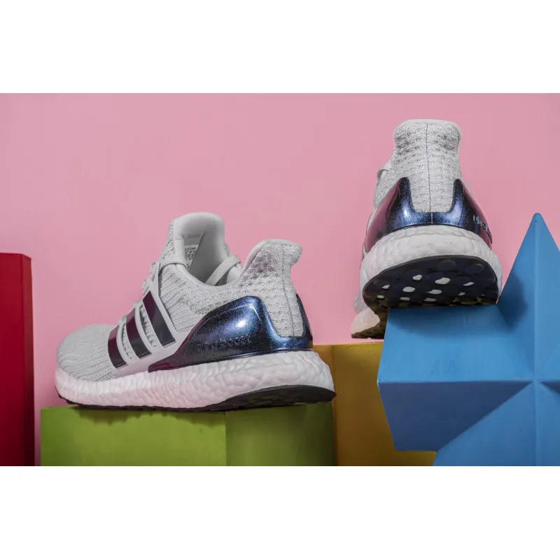  Pkgod adidas Ultra Boost 4.0 White Grey Real Boost