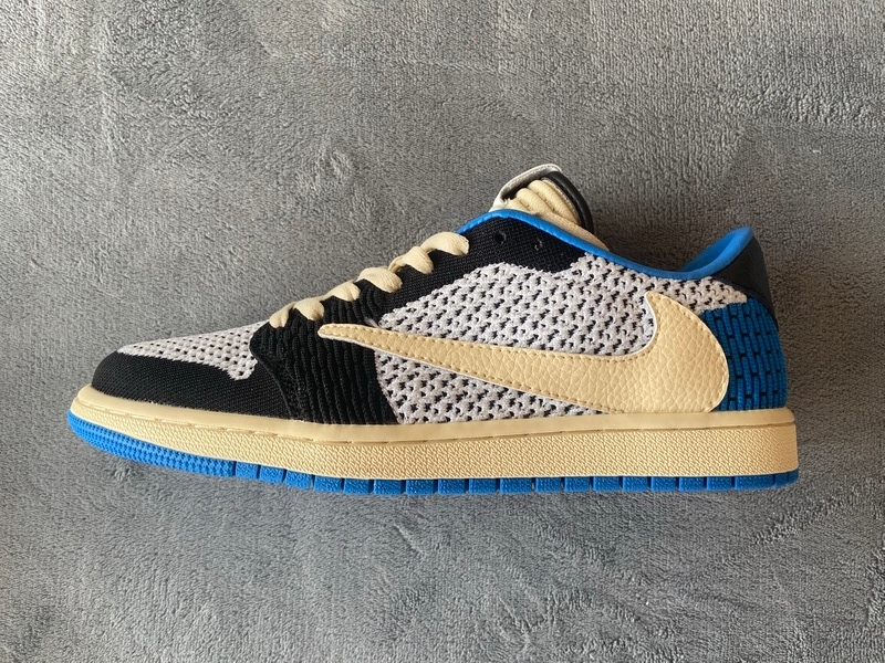  Pkgod Air Jordan 1 Low Flyknit Fragment Design xTravis Scott