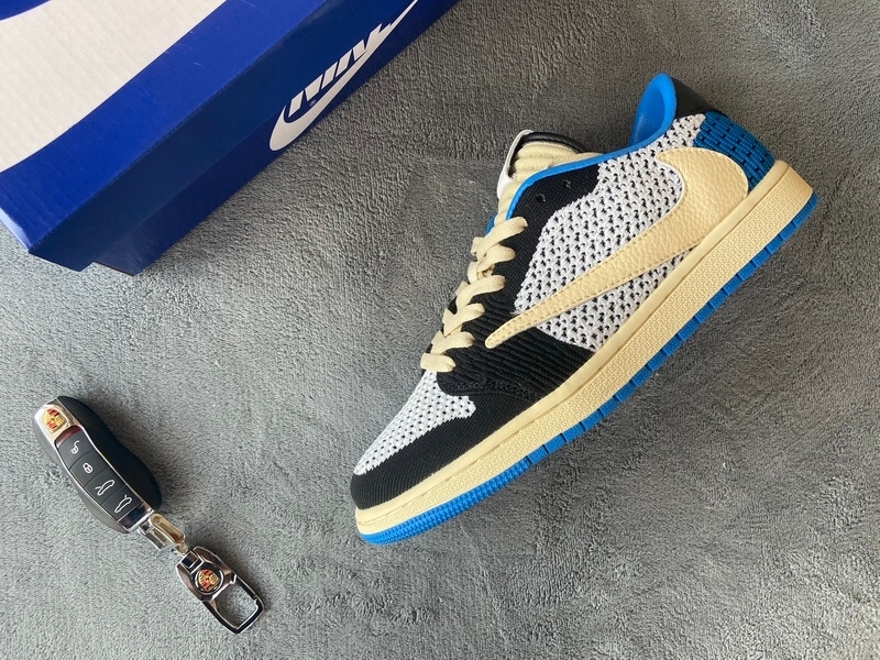  Pkgod Air Jordan 1 Low Flyknit Fragment Design xTravis Scott