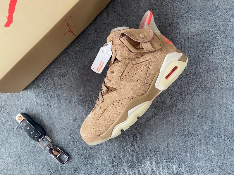     Pkgod Air Jordan 6 Retro Travis Scott British Khaki