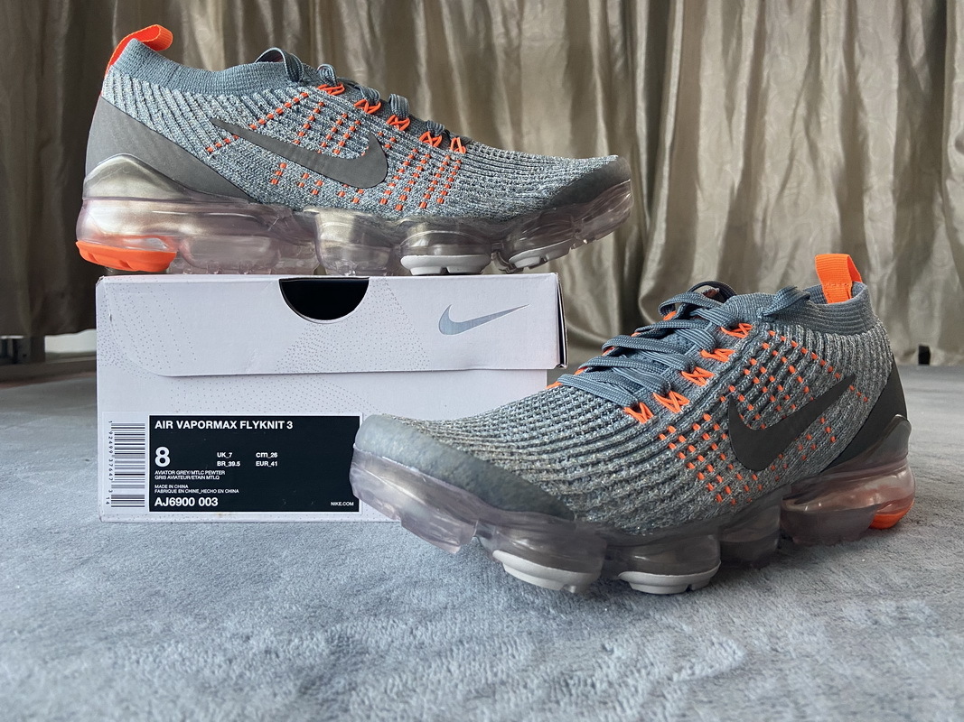      Nike Air VaporMax Flyknit 3 Aviator Grey Metallic Pewter