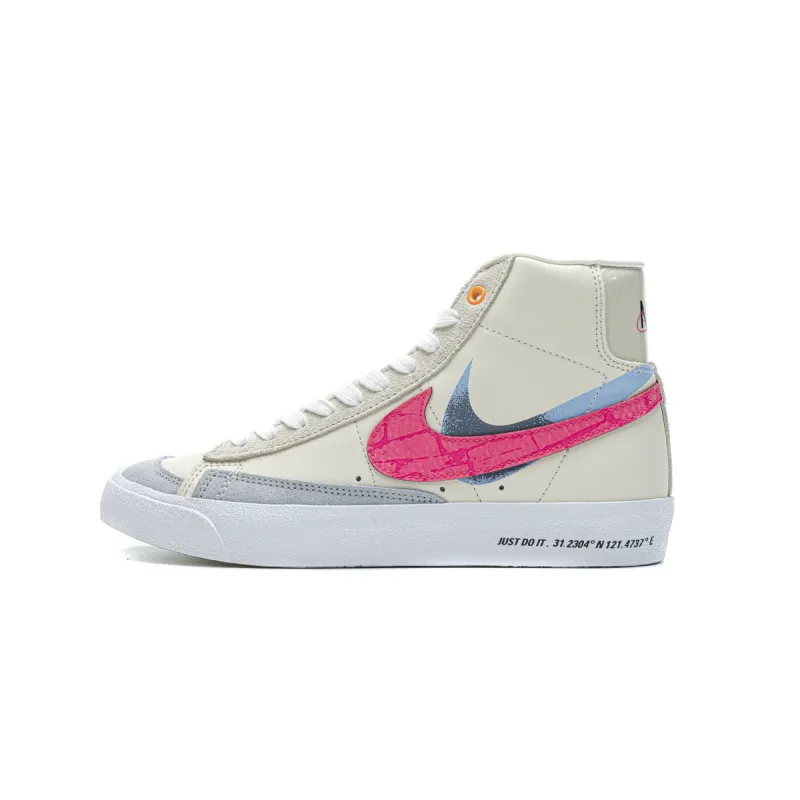  Pkgod Nike Blazer Mid 77 Beige Pink Blue