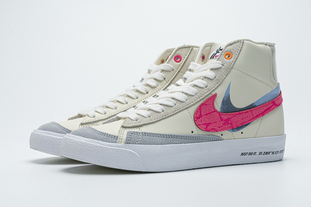  Pkgod Nike Blazer Mid 77 Beige Pink Blue