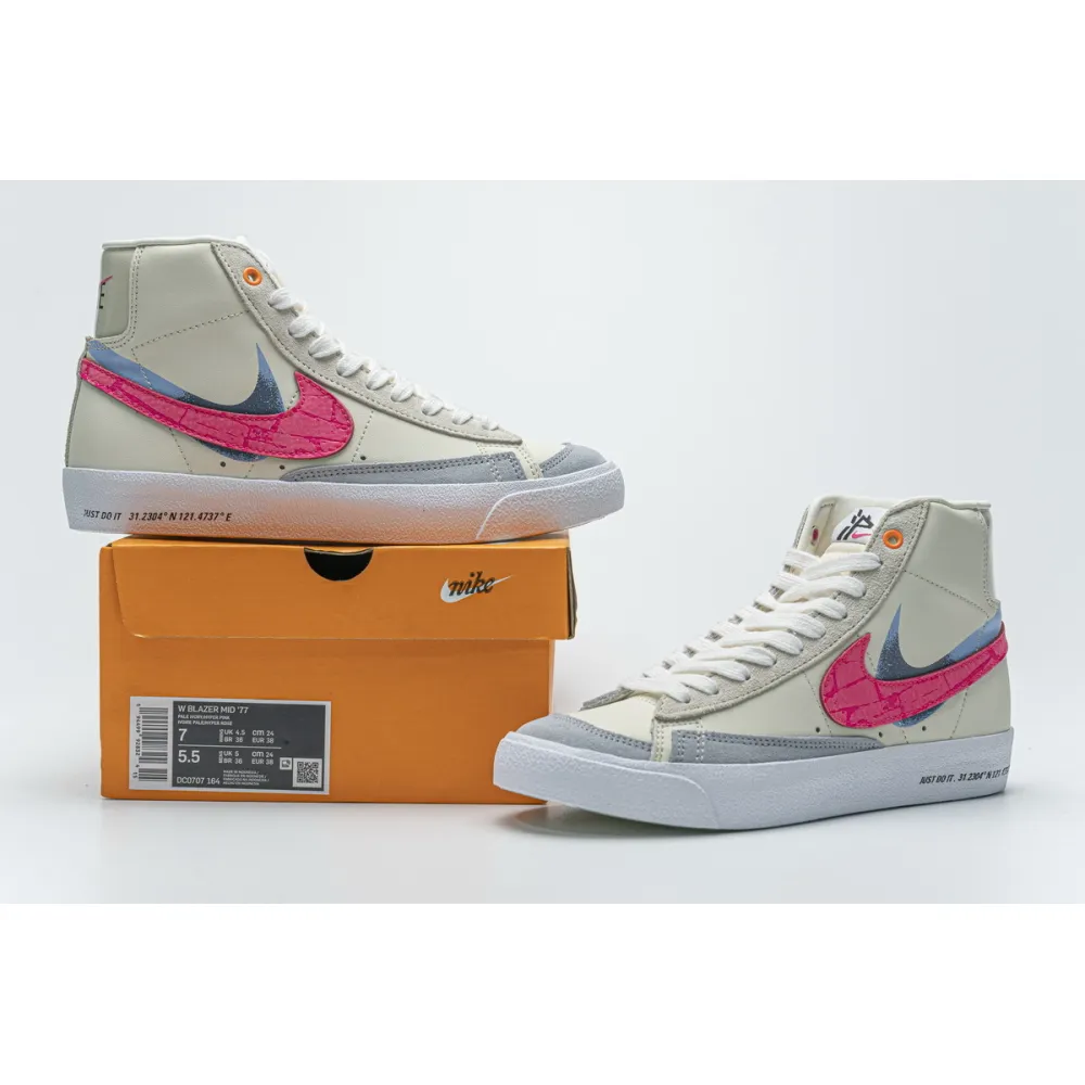  Pkgod Nike Blazer Mid 77 Beige Pink Blue