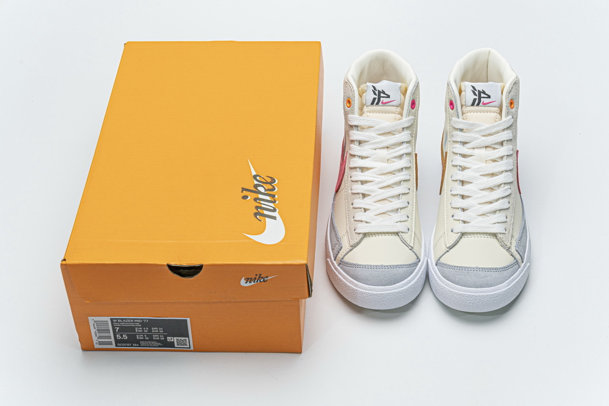  Pkgod Nike Blazer Mid 77 Beige Pink Blue