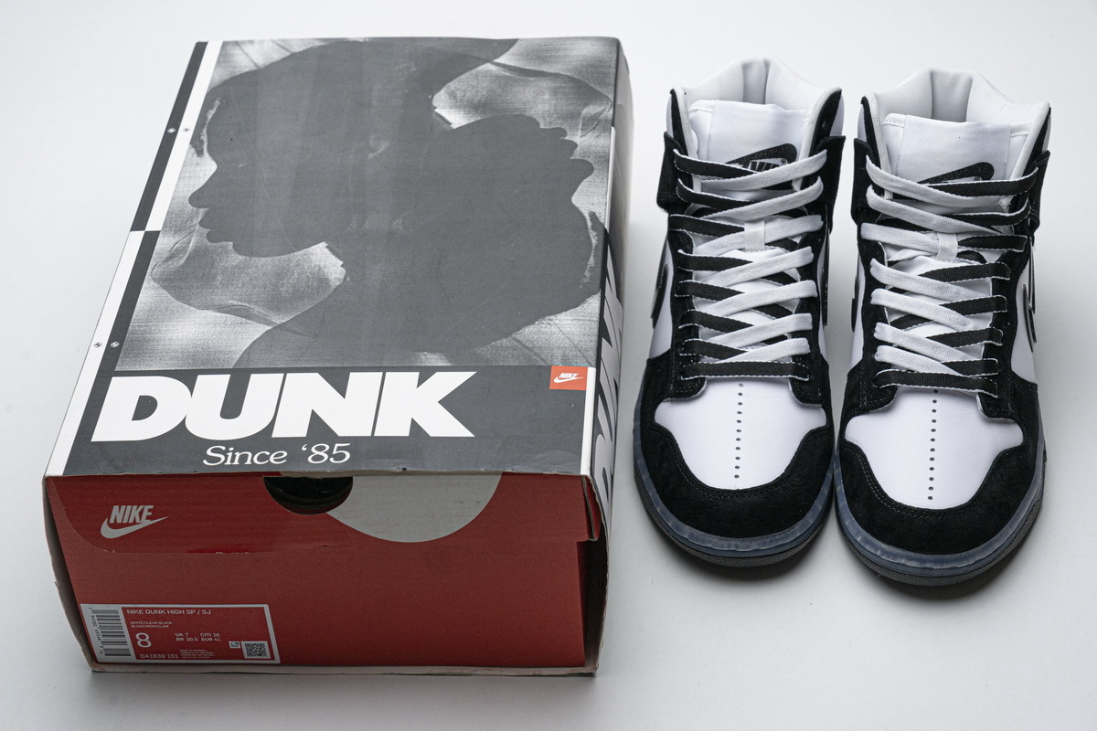      Nike SB Dunk High Slam Jam White Black