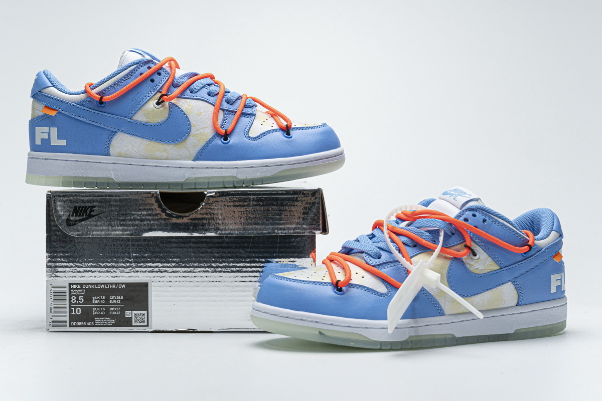  Pkgod Nike SB Dunk Low UNC x OFF White x Futura  