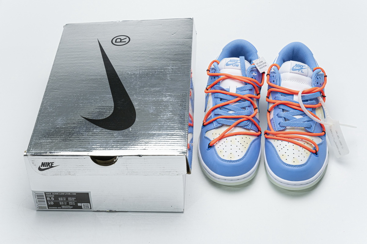  Pkgod Nike SB Dunk Low UNC x OFF White x Futura  