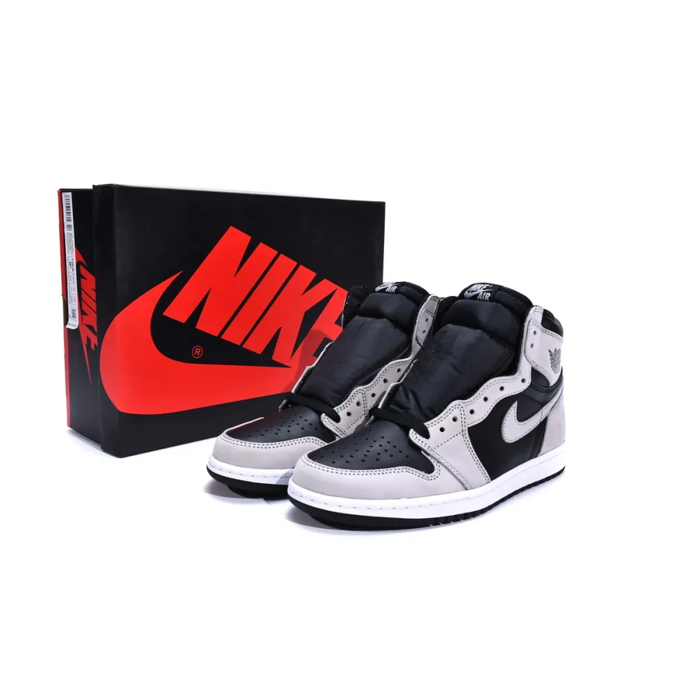 Air Jordan 1 Shadow 2.0 Black Light Smoke Grey (DM Batch）