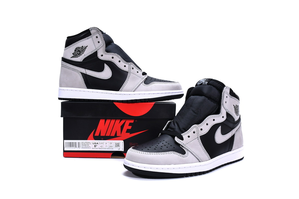    Air Jordan 1 Shadow 2.0 Black Light Smoke Grey (DM Batch）