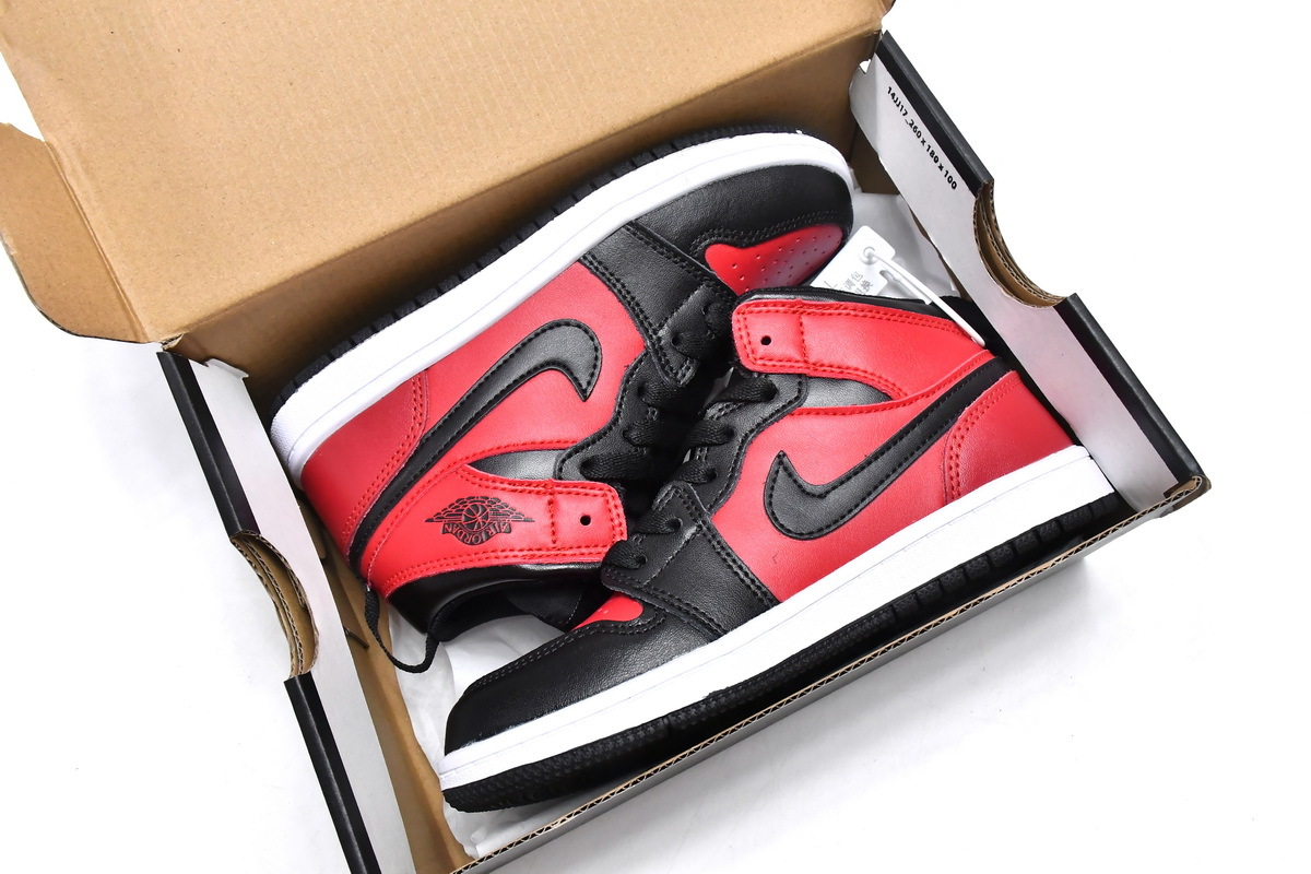 Air Pkgod Air Jordan 1 Mid PS Gym Red（Kids）