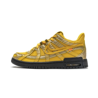    Nike Air Rubber Dunk Off-White University Gold 01