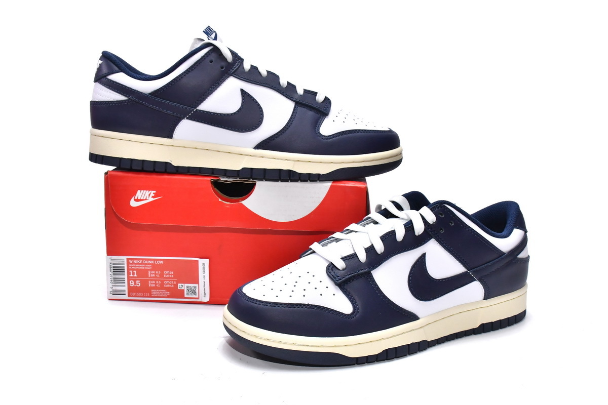 Nike Dunk Low Vintage Navy (M Batch)