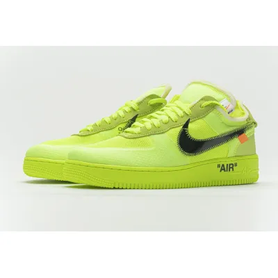 OWF Batch Sneaker & Nike Air Force 1 Low Off-White Volt​ AO4606-700 01