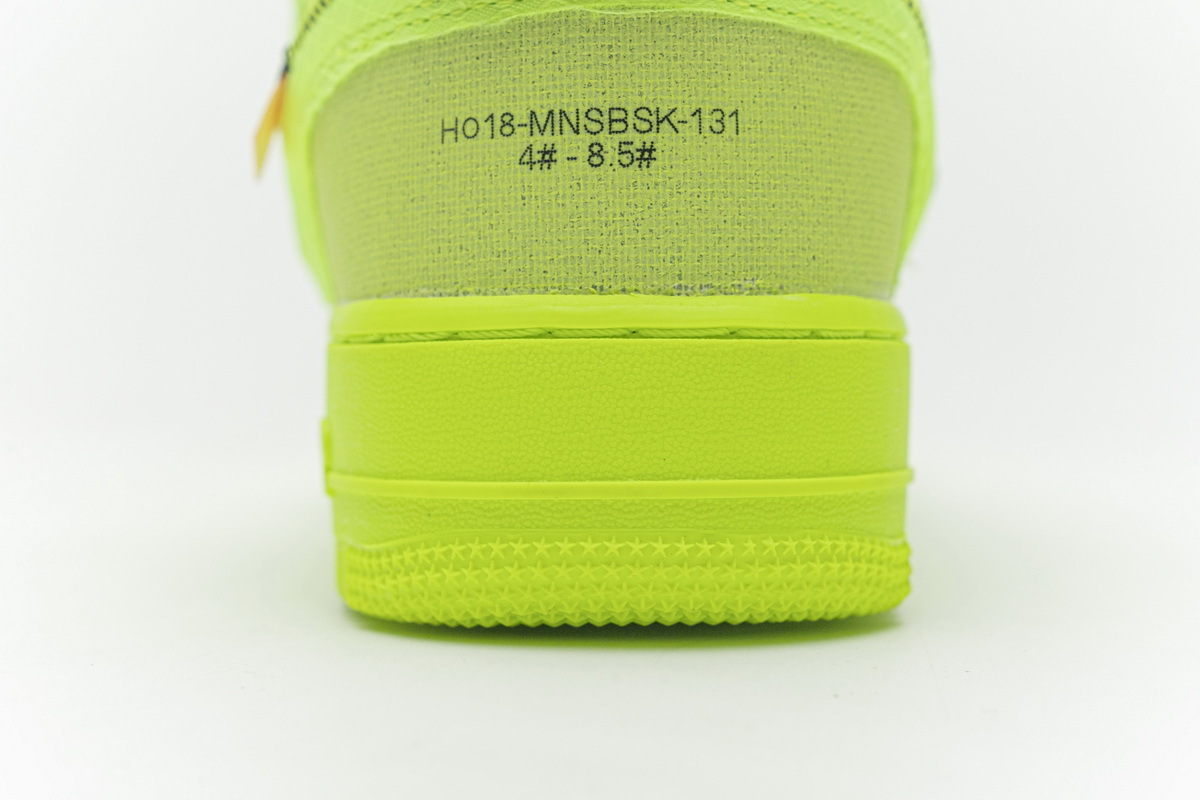 OWF Nike Air Force 1 Low Off-White Volt​ AO4606-700