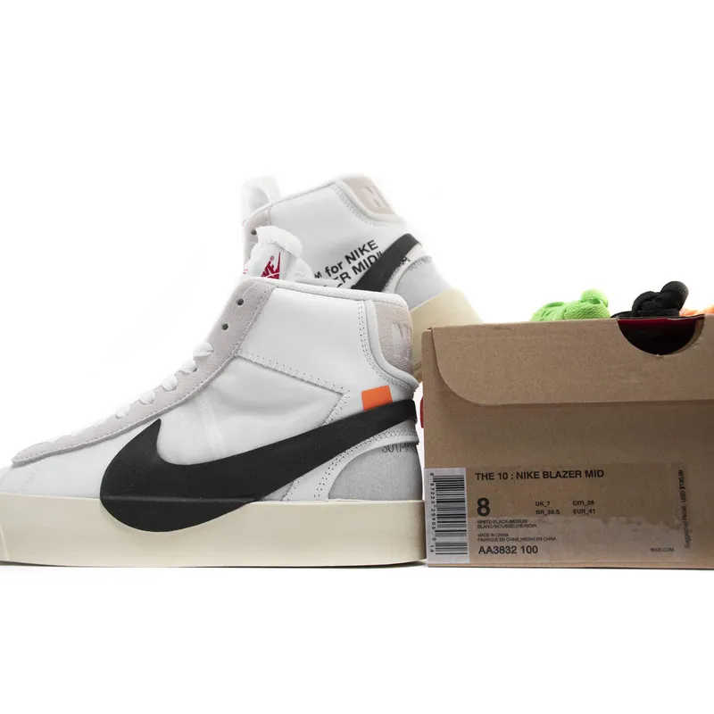 OWF Batch Sneaker & Nike Blazer Mid Off-White​ AA3832-100