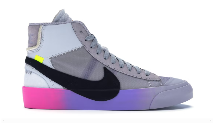 OWF Batch Sneaker & Nike Blazer Mid Off-White Wolf Grey Serena Queen