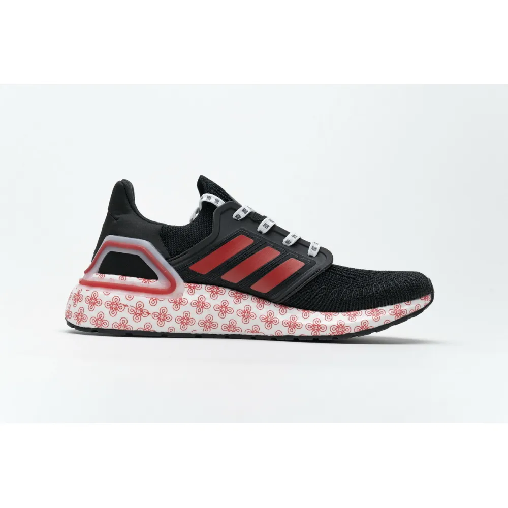 Pkgod   adidas Ultra BOOST 20 CONSORTIUM Black Red Real Boost