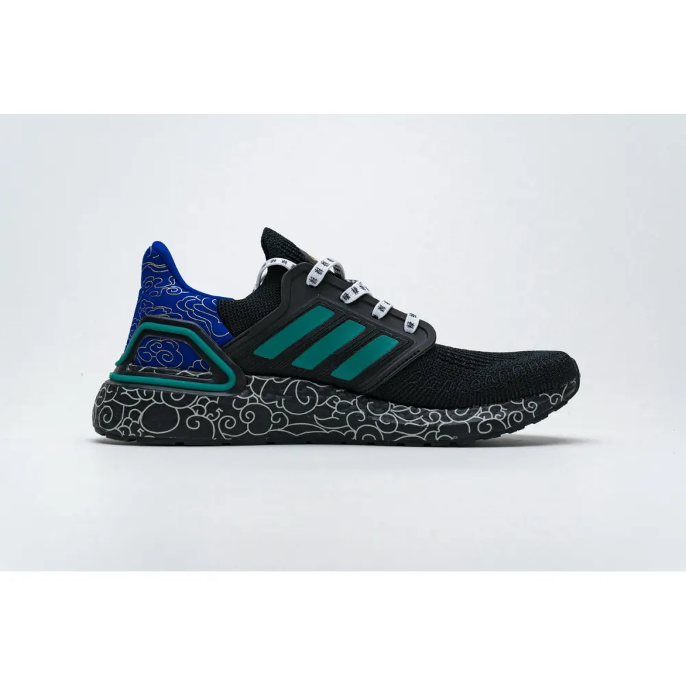 Pkgod  adidas Ultra BOOST 20 CONSORTIUM Black Glory Green Real Boost