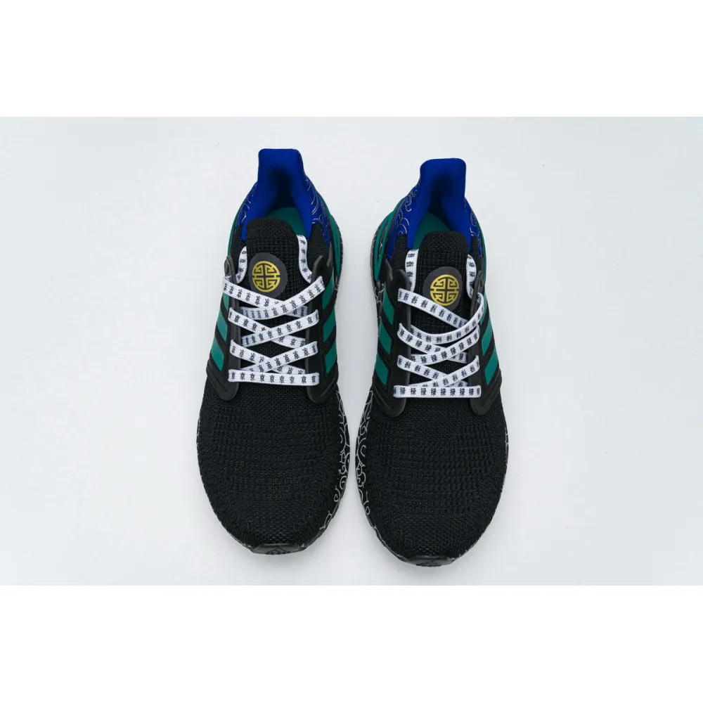 Pkgod  adidas Ultra BOOST 20 CONSORTIUM Black Glory Green Real Boost