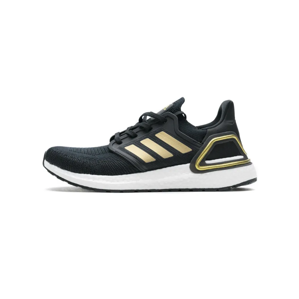 Pkgod  adidas Ultra BOOST 20 CONSORTIUM Black Gold Metallic Real Boost