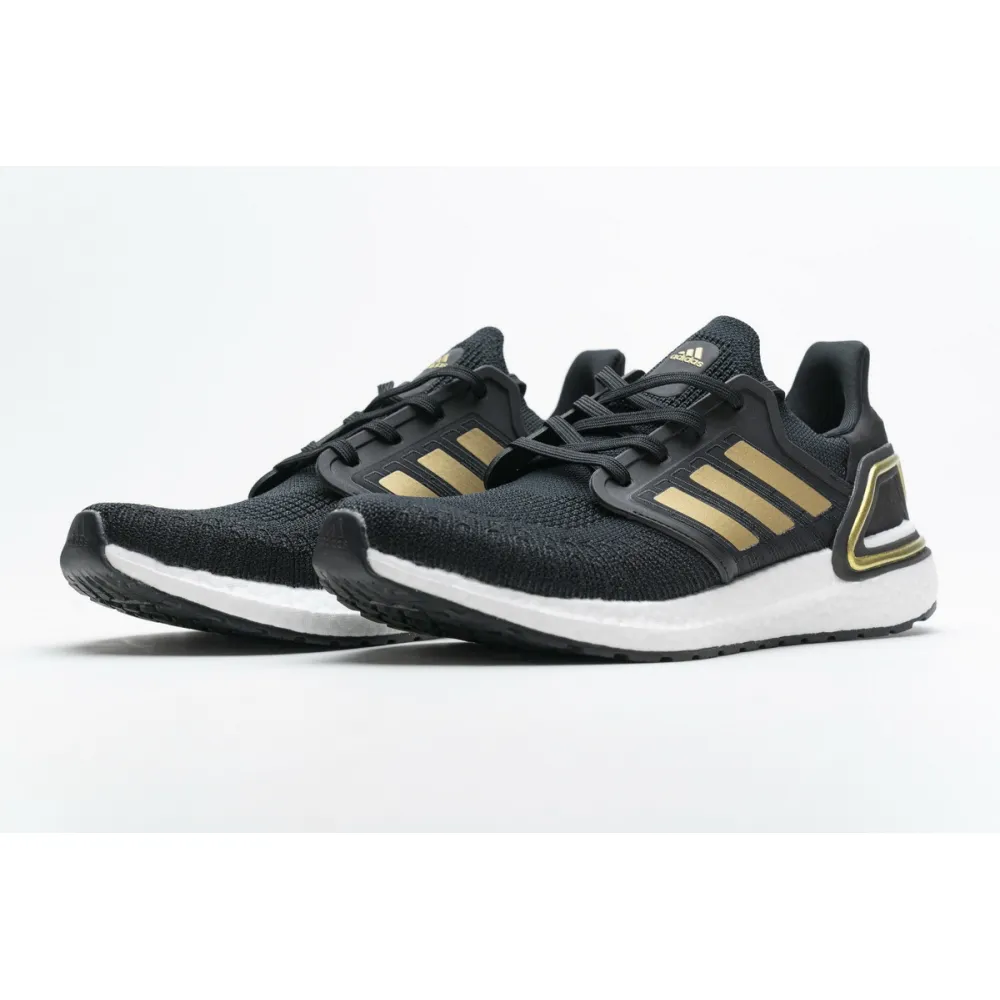 Pkgod  adidas Ultra BOOST 20 CONSORTIUM Black Gold Metallic Real Boost