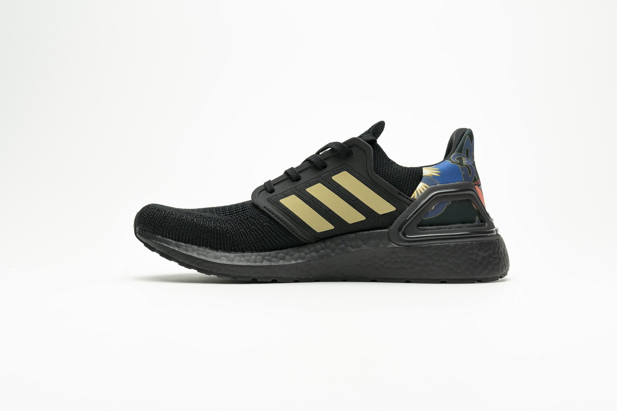      adidas Ultra BOOST 20 CONSORTIUM Black Metallic Gold Real Boost